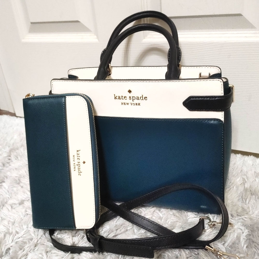 Kate Spade Staci Satchel with wallet - Picture 2 of 11